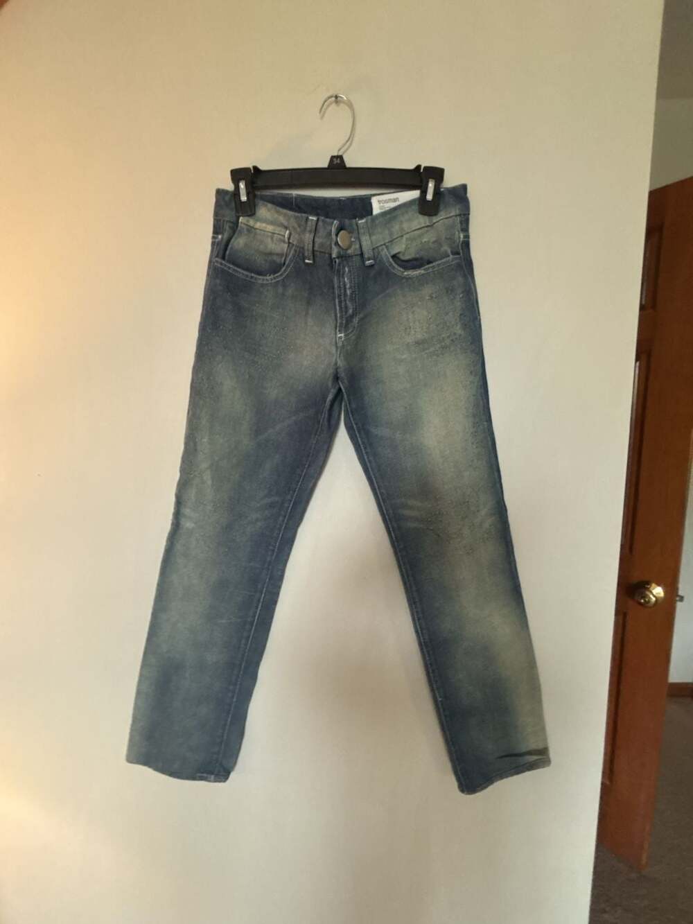 Trosman Vintage Construction AD004-100% Cotton Denim Jeans